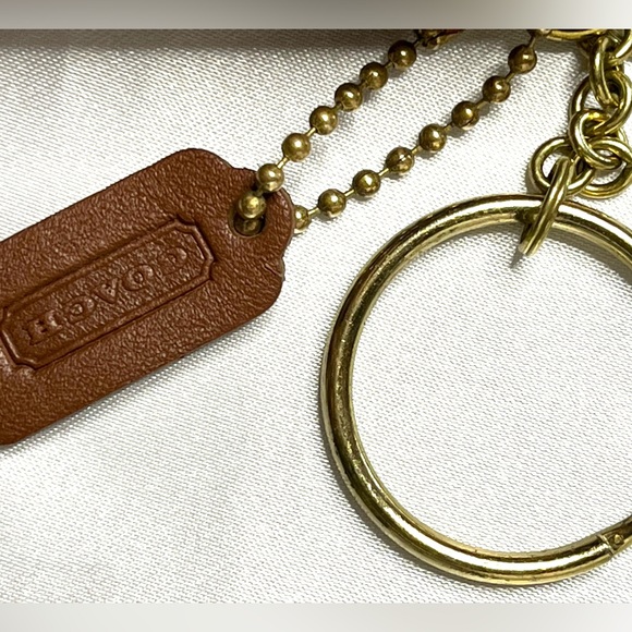 NWOT Vintage COACH City Key Fob, British Tan No. 7105 - Picture 10 of 11